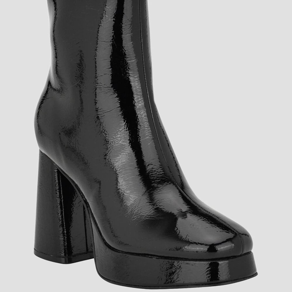 Womens Man Made Platform Bootes Ankle Boots